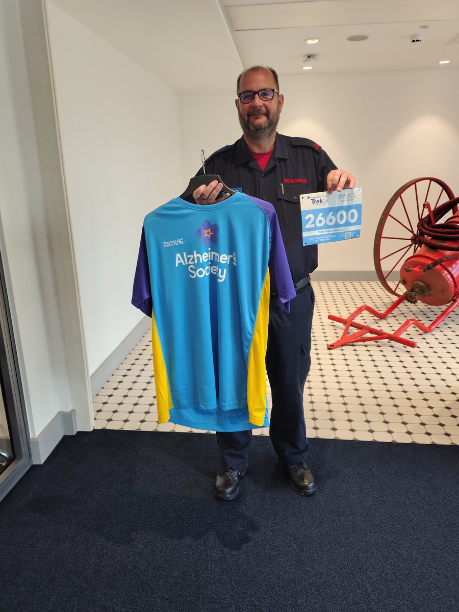 Paul will be undertaking a 26 mile walk on behalf of The Alzheimer’s Society on Saturday 7th of June. 🚶

If you would like to sponsor Paul for this event can do so by accessing his Just Giving page. justgiving.com/fundraising/Tr…

Good luck Paul from all of us here at SFRS🤞