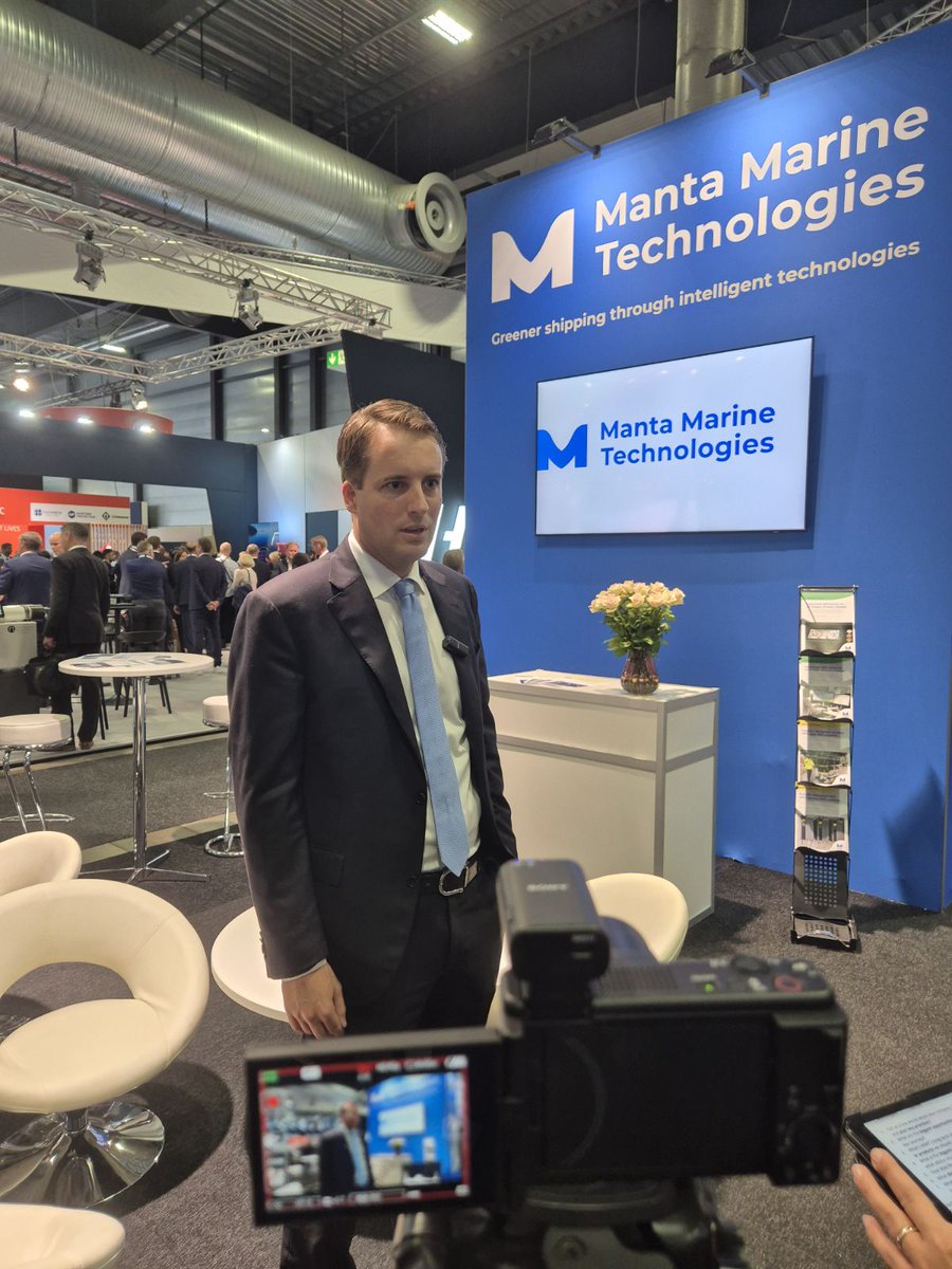 Glad to discuss with Richard Engelhart Bjercke, from Manta Marine Technologies.

Richard shared how they help shipowners navigate compliance and drive sustainable change - with the human element always in focus.

#futureproof #norshipping #blueeconomy #SAFETY4SEA #shipping