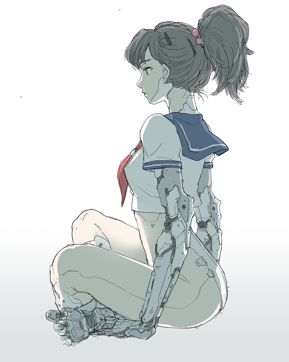 SADOUKUJIRA's tweet image. メカ女4種盛り合わせ
#mech #cyborg