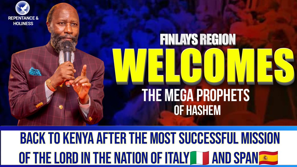 BelovedBride1's tweet photo. Welcome back MY LORDS AND MY FATHERS to the land of KENYA. We are absolutely honored to have you back. 
#ItalySpainMission https://t.co/nBsZCXh41a