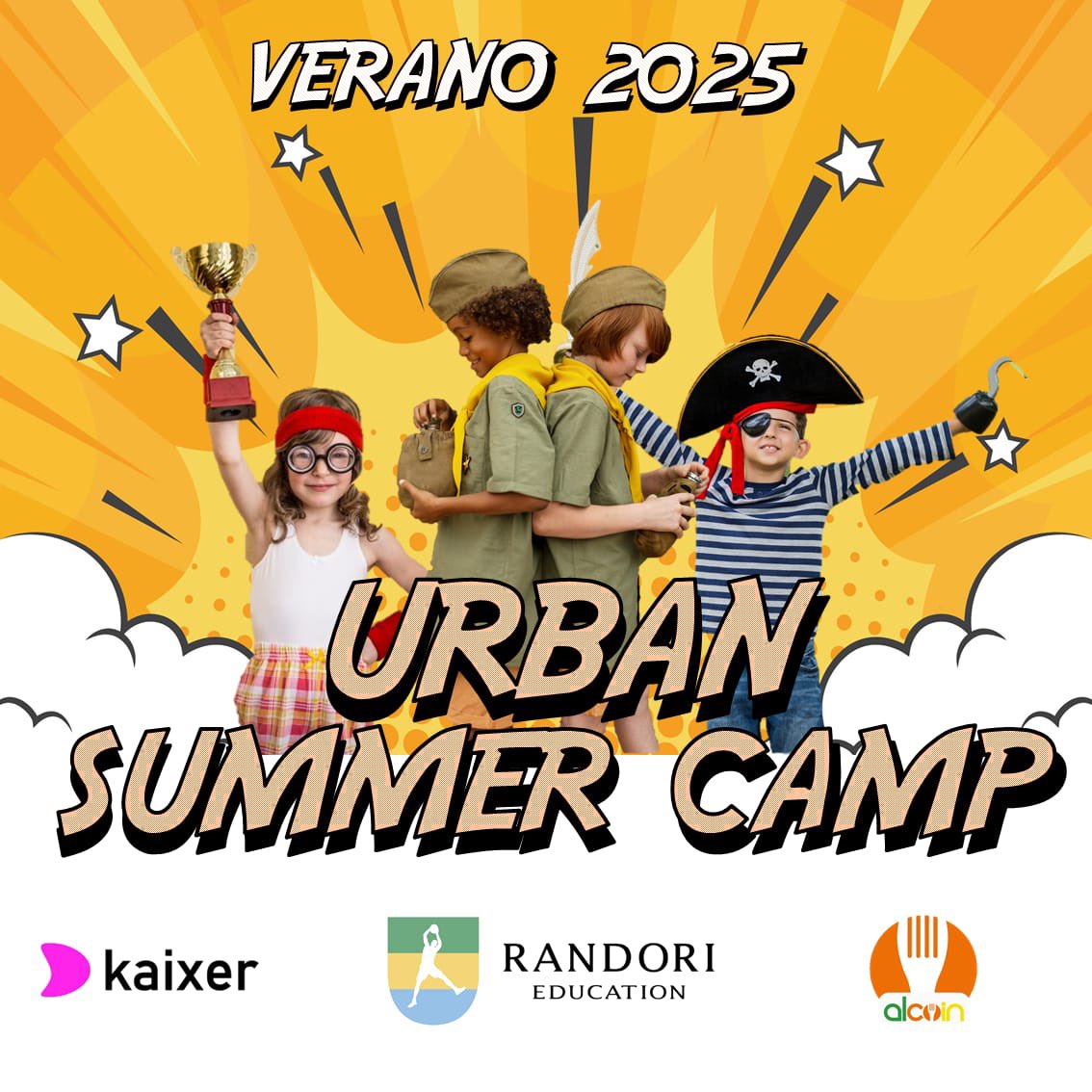🌞¡Este verano vive una aventura inolvidable en Urban Summer Camp! 🚀

🕘 Horario: de 9:00 a 14:00 ⏰

📅 ¡Reserva tu plaza ahora y prepárate para el mejor verano de tu vida! 🌟🌊 

🔗 Más información en: randori.es/campusyclinics 📲🔍