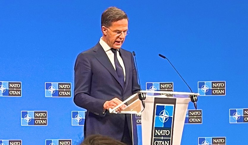 Among reports that NATO leaders may not hold a formal meeting with 🇺🇦’s President Zelenskyy at the upcoming summit, I asked SecGen Rutte whether he wants Zelenskyy to be prominently present there. 
Unfortunately, he dodged the question, just saying the summit’s agenda is to be