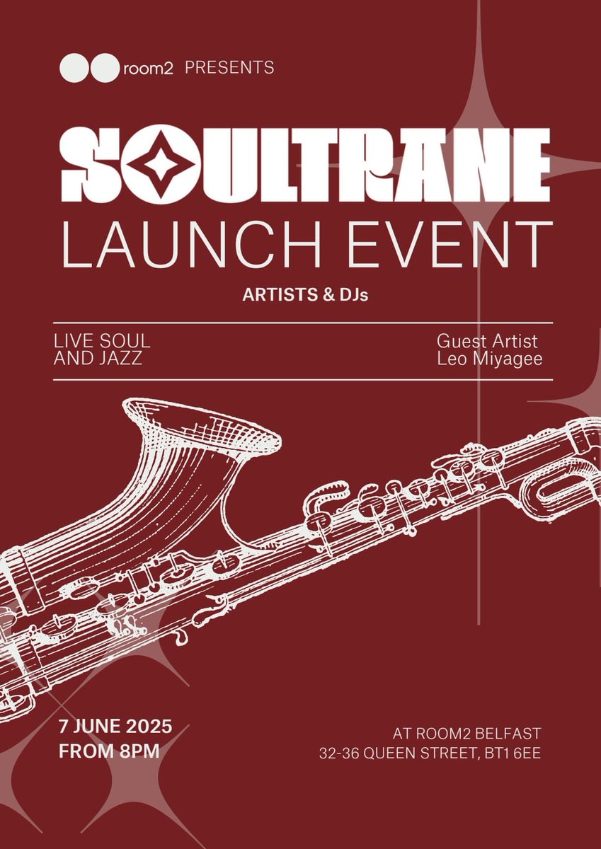 SOULTRANE FESTIVAL (@soultrane_fest) on Twitter photo We’re thrilled to announce our new partnership with <a href="/room2hometels/">room2 hometels</a>!
Join us this Saturday for the launch event, featuring our very first Artist in Residence, @leomiyagee, who will be setting the tone for this exciting new venture in true Soultrane style.
All welcome!! We’re thrilled to announce our new partnership with <a href="/room2hometels/">room2 hometels</a>!
Join us this Saturday for the launch event, featuring our very first Artist in Residence, @leomiyagee, who will be setting the tone for this exciting new venture in true Soultrane style.
All welcome!!