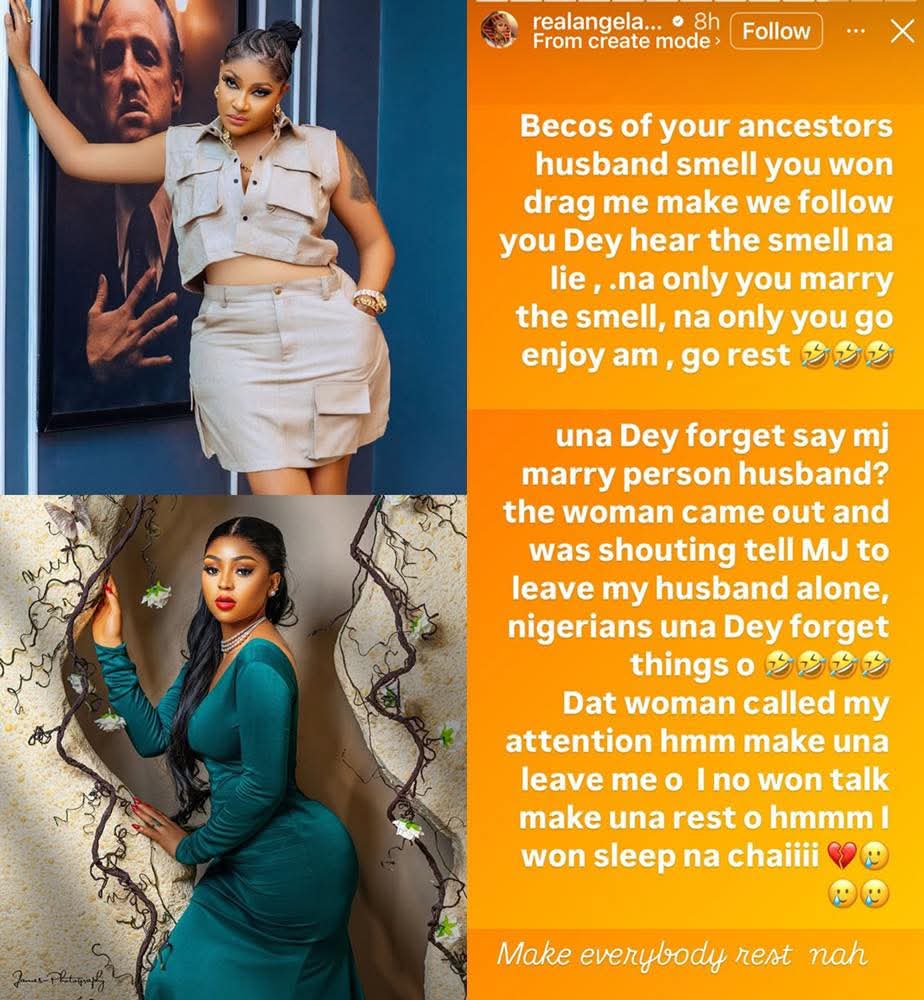 Buzztop_ng's tweet photo. Actress Angela Okorie responds to Regina Daniels and Mercy Johnson amid forgiveness brouhaha.#reginadaniel #CelebrityBuzz #buzztopvibe #Buzztop https://t.co/gJqcqpTZQk