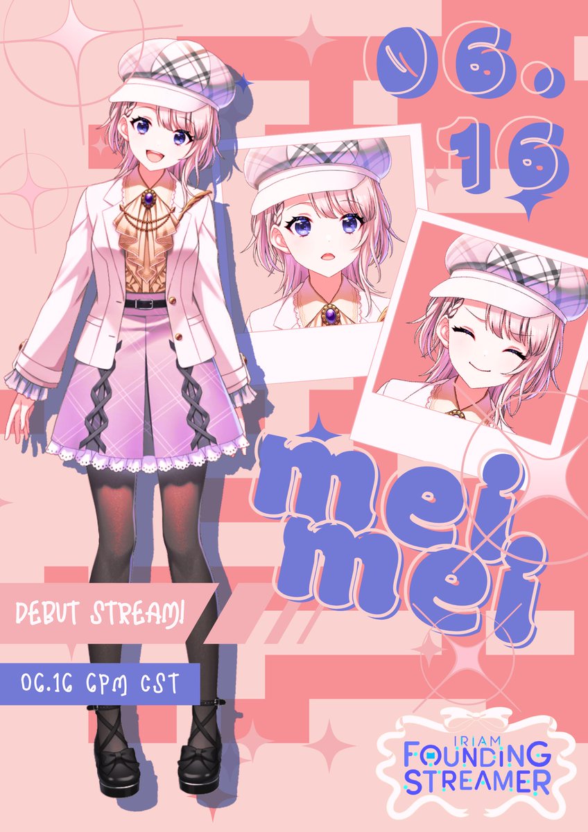 Meimei 【IRIAM US】 (@meimei22333) on Twitter photo 🔍HEY! I’m Meimei!
I’m so excited to announce that I will be joining <a href="/IRIAM_US/">IRIAM US|Virtual Streaming App</a> as one of their founding streamers!!
🔍Come watch me #JumpOnIRIAM on June 16 at 6pm, CST for my debut!🔍
Let’s uncover some mysteries together!
#ENVtuber #IRIAMfs 🔍HEY! I’m Meimei!
I’m so excited to announce that I will be joining <a href="/IRIAM_US/">IRIAM US|Virtual Streaming App</a> as one of their founding streamers!!
🔍Come watch me #JumpOnIRIAM on June 16 at 6pm, CST for my debut!🔍
Let’s uncover some mysteries together!
#ENVtuber #IRIAMfs