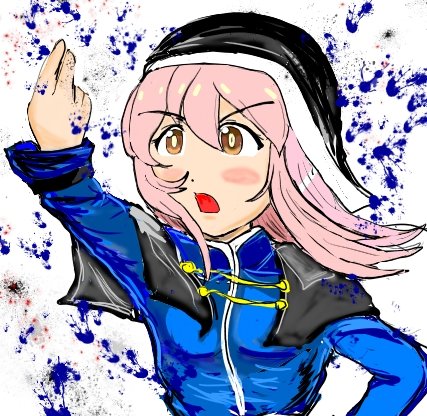 吹きすさぶ風のまひろ。
#おにまい　#おにまいお絵描き 　#KOF
