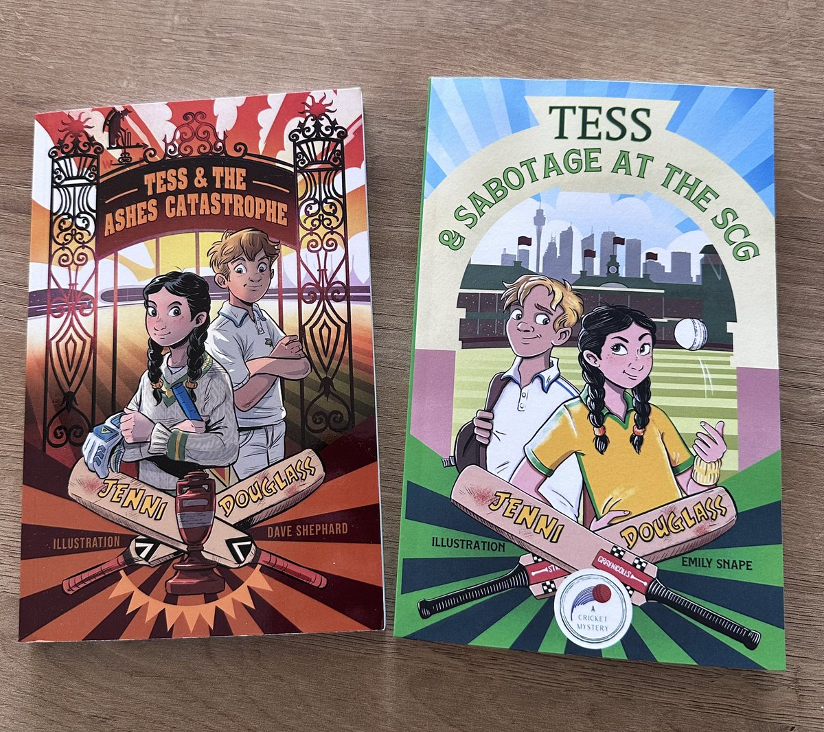 A Cricket Mystery Series - How good do they look together 🏏📗

#tessandeddie #cricketmysteryseries #cricketcrimes #cricketdetectives #cricketbooksforkids #sabotageatthescg #sydneycricketground #selfpublishing