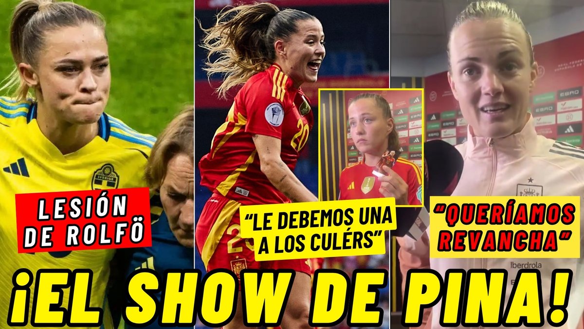 ⚽ Selecciones en CLAVE BARÇA
🚨 Posible LESIÓN de ROLFÖ
🤯 El SHOW de PINAGOL | Sus declaraciones en ZM y su compromiso con la afición culé
🎙️ Irene PAREDES en Zona Mixta: "Queríamos un poquito de revancha pero la final no deja de doler"
🎬 Nuevo: youtube.com/watch?v=GI77TE…