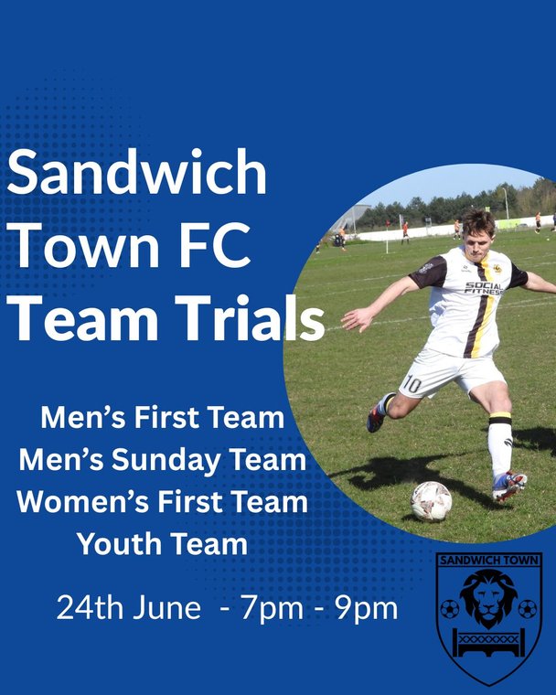Sandwich Town FC Launches Player Trials for 2025/26 Season #Pitchero
sandwichtownfc.co.uk/news/sandwich-…