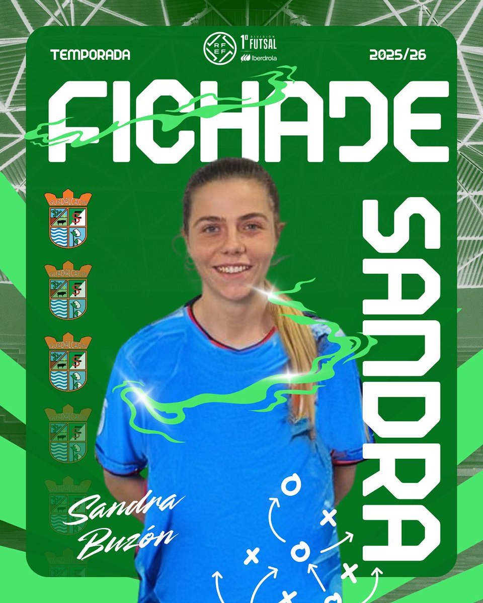Guadalcacin FSF (@guadafsf) on Twitter photo 𝗙𝗜𝗖𝗛𝗔𝗝𝗘 🆕 | <a href="/sandra_8BC/">Sandra Buzón Camus</a> , portera internacional con España para el Guadalcacín FSF.
💥🤩 Nos complace anunciar la incorporación de Sandra Buzón, portera de mucha calidad técnica y experiencia. 🚀⚽️
¡Bienvenida a la familia! 💪⚽️💚 𝗙𝗜𝗖𝗛𝗔𝗝𝗘 🆕 | <a href="/sandra_8BC/">Sandra Buzón Camus</a> , portera internacional con España para el Guadalcacín FSF.
💥🤩 Nos complace anunciar la incorporación de Sandra Buzón, portera de mucha calidad técnica y experiencia. 🚀⚽️
¡Bienvenida a la familia! 💪⚽️💚