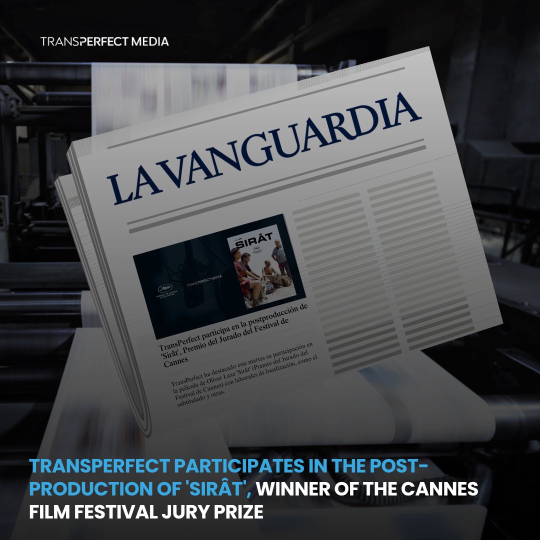 WeAreTPMedia's tweet image. Proud to support Sirat, the docuseries by Oliver Laxe, with post-production from our TransPerfect Media Barcelona team. 🌍🎬

Stories without borders—just how we like it.

🔗 @LaVanguardia : lavanguardia.com/cultura/202505… 

#Sirat #PostProduction #WeKnowHow