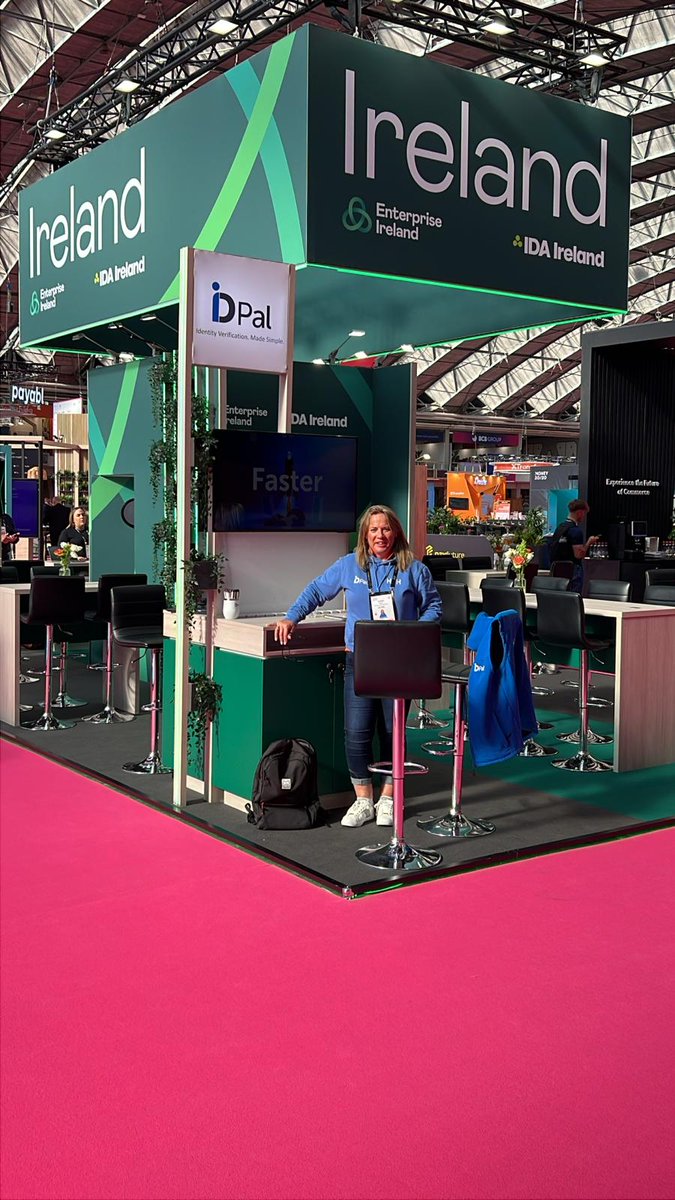 What a fantastic Day 1 at #Money2020Europe!  Excited for Day 2 at the Enterprise Ireland Pavilion! 📍 RAI Amsterdam, Stand 1H130. 
Meet our CEO Colum Lyons &amp; Commercial Director Sara West to discuss seamless KYC &amp; AML compliance. 
#KYC #AML #IdentityVerification