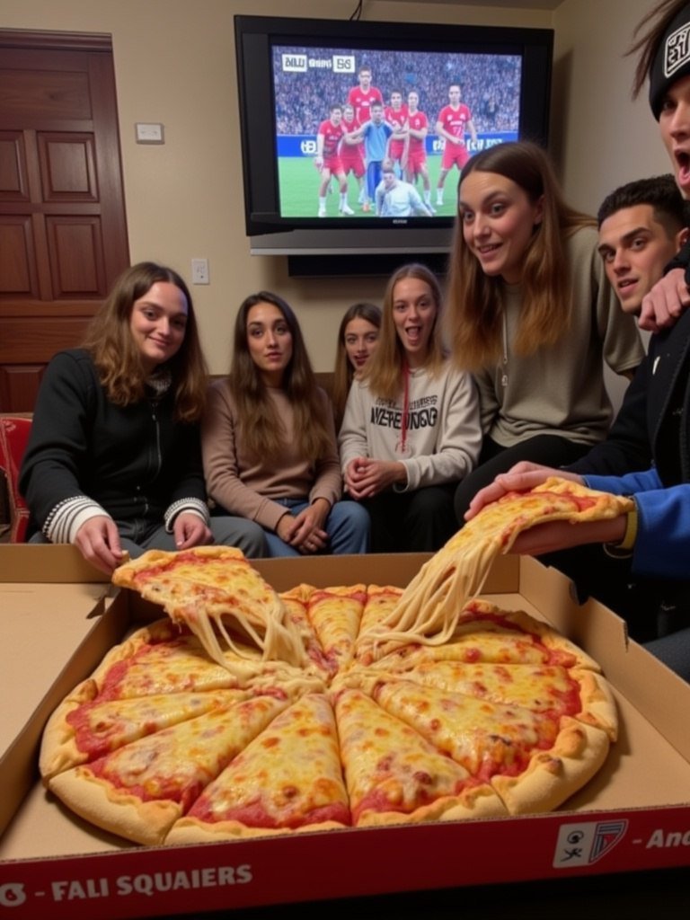 ArjunMehra985's tweet photo. @dominos_india When the striker scores and the cheese stretches longer than extra time! 🧀⚽
#DominosPizzaLeague https://t.co/7zm69lLUJ2