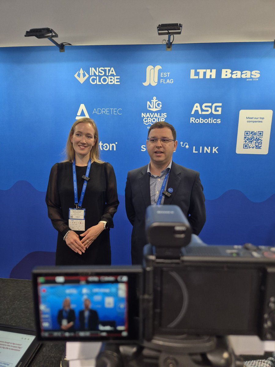 🎙️ At #NorShipping2025, we had the opportunity to speak with Helena Rattus, and Andrei Barotov, EST Flag.

Stay tuned for the full interview, featuring recent success stories and how EST Flag is enhancing its global presence.

#futureproof #norshipping #blueeconomy