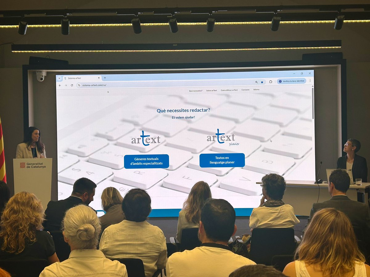 Dos anys després, ja tenim ArText en català. Un assistent a la redacció de textos de llenguatges d’especialitat. BRAVO <a href="/sistema_arText/">arText 💻✍️| Sistema de ayuda a la redacción</a>!!!!! Enhorabona Iria, Amor i tot l’equip!