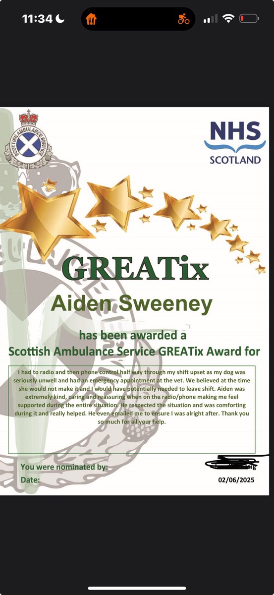 Just received a Greatix!

Honestly don’t expect anything back from anyone but it’s nice to know people do appreciate kindness. 

#GREATix #Ambulance