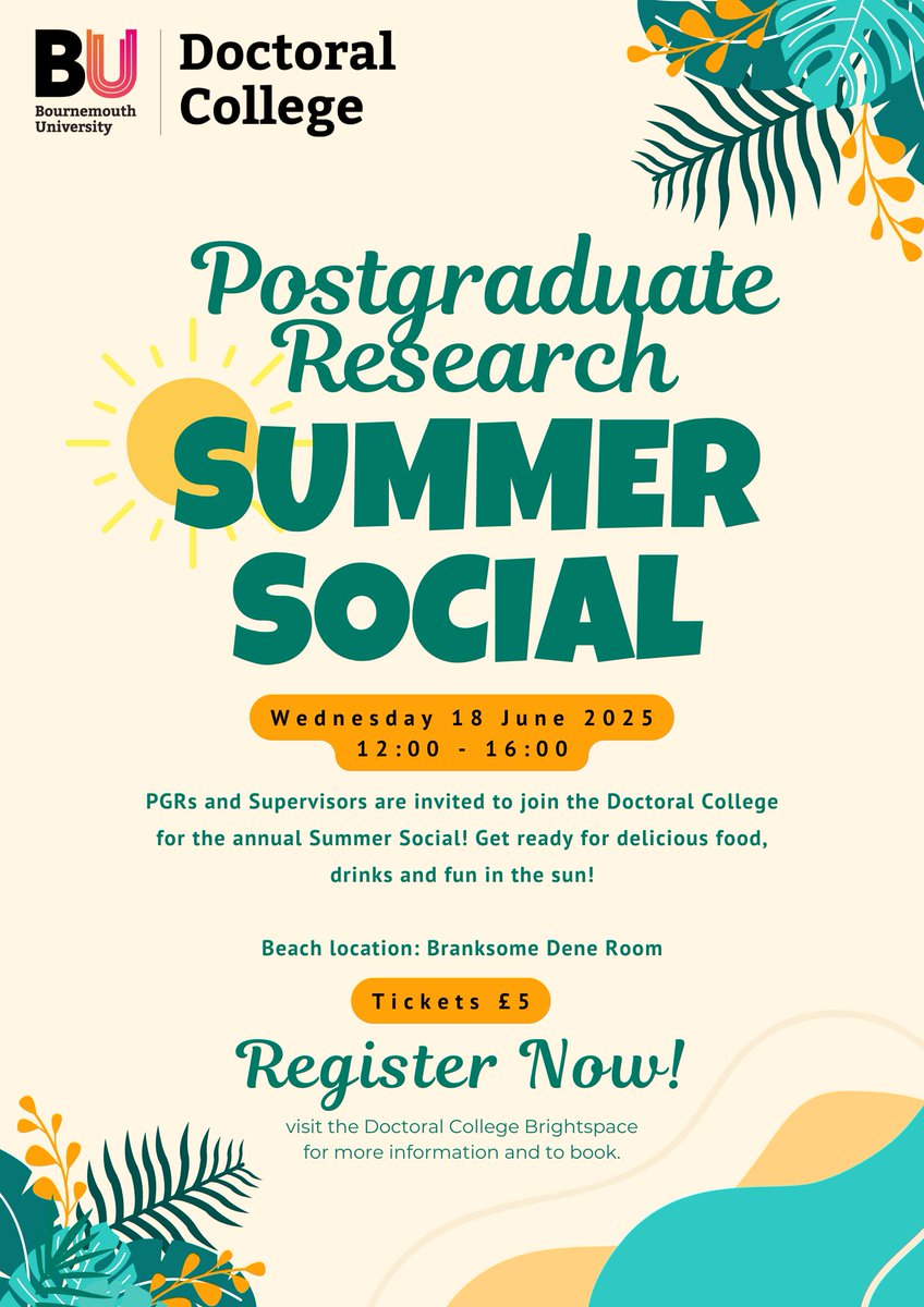 BUDoctoralCollege (@budoccollege) on Twitter photo Calling all PGRs and Supervisors! We are so excited for this year’s Postgraduate Research Summer Social!🏖️🍹 Only 2 weeks to go so don’t miss out, register now!➡️bit.ly/3VmeoW7 #BUDoctoralCollege #BUPGRCulture
<a href="/EnricaConrotto/">Enrica Conrotto</a> Calling all PGRs and Supervisors! We are so excited for this year’s Postgraduate Research Summer Social!🏖️🍹 Only 2 weeks to go so don’t miss out, register now!➡️bit.ly/3VmeoW7 #BUDoctoralCollege #BUPGRCulture
<a href="/EnricaConrotto/">Enrica Conrotto</a>