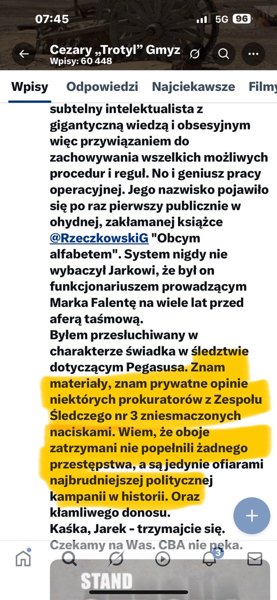 Tomasz Szwejgiert (@aw_boles46625) on Twitter photo Panie Ministrze <a href="/Adbodnar/">Adam Bodnar</a> Chodziński zna jako świadek materiały PEGASUSA ja pokrzywdzony nie mam prawa do akt niejawnych. Chodziński włamał się w CBA do szafy z moimi aktami. Funkcjonariuszka CBA ANNA STOPA prowadząca moją sprawę pisała na jego X (Emilia Kamińska) NADZÓR Panie Ministrze <a href="/Adbodnar/">Adam Bodnar</a> Chodziński zna jako świadek materiały PEGASUSA ja pokrzywdzony nie mam prawa do akt niejawnych. Chodziński włamał się w CBA do szafy z moimi aktami. Funkcjonariuszka CBA ANNA STOPA prowadząca moją sprawę pisała na jego X (Emilia Kamińska) NADZÓR