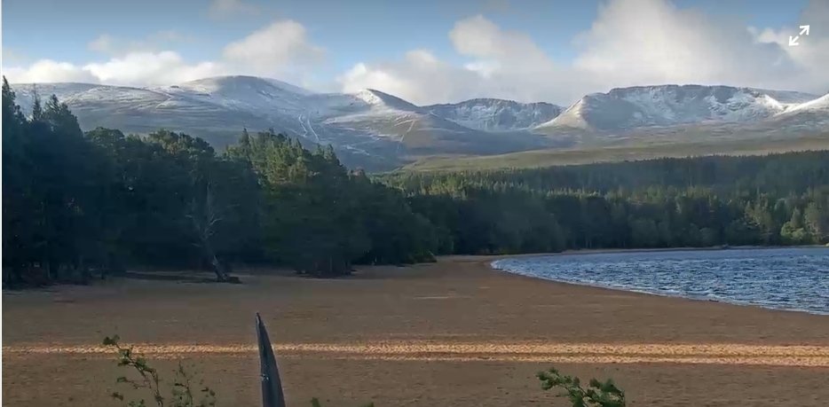 Almost mid summers day and fresh snow overnight on the hills. 
The first week of June is often chilly, seen it many times over the years.