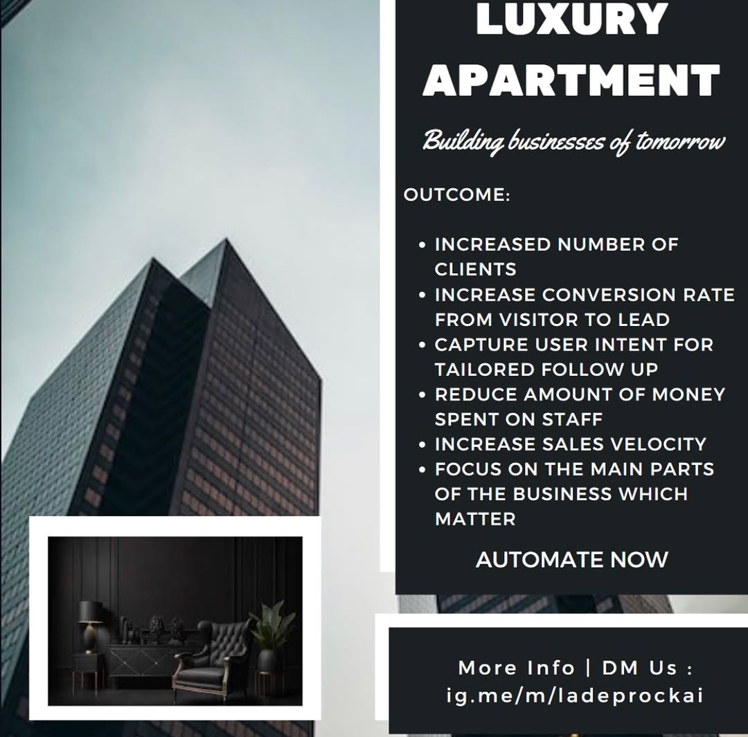 ladeprockai's tweet image. ⚙️ Experience the next level of hosting! Our AI-automated apartments offer a stress-free, efficient experience for hosts and guests alike. 🌟 Unlock the power of technology in your Airbnb business. 💻💪 #ai #madecomfy #airbnb #resort #holiday #apartment #hot #trending