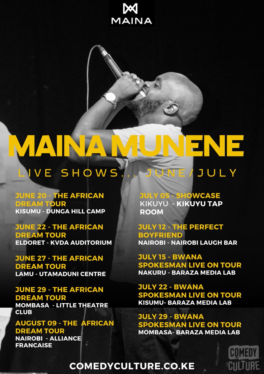 mainamunene_'s tweet image. TOUR DATES OUT!!!!!