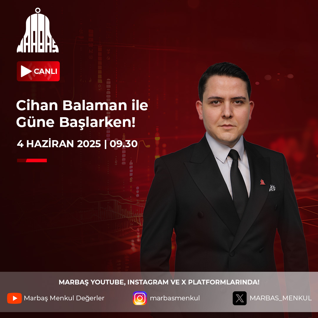 Cihan Balaman (<a href="/cihan_balaman/">Cihan Balaman</a>) ile Güne Başlarken 09:30'da Marbaş Menkul Değerler YouTube Kanalımızda!    

Günün tüm önemli gelişmeleri, bir önceki günün önemli verilerini takip etmek için yayınımızı kaçırmayın🔔   

Yayınımıza ulaşmak için tıklayınız👇youtube.com/live/MwHpTRF6u…