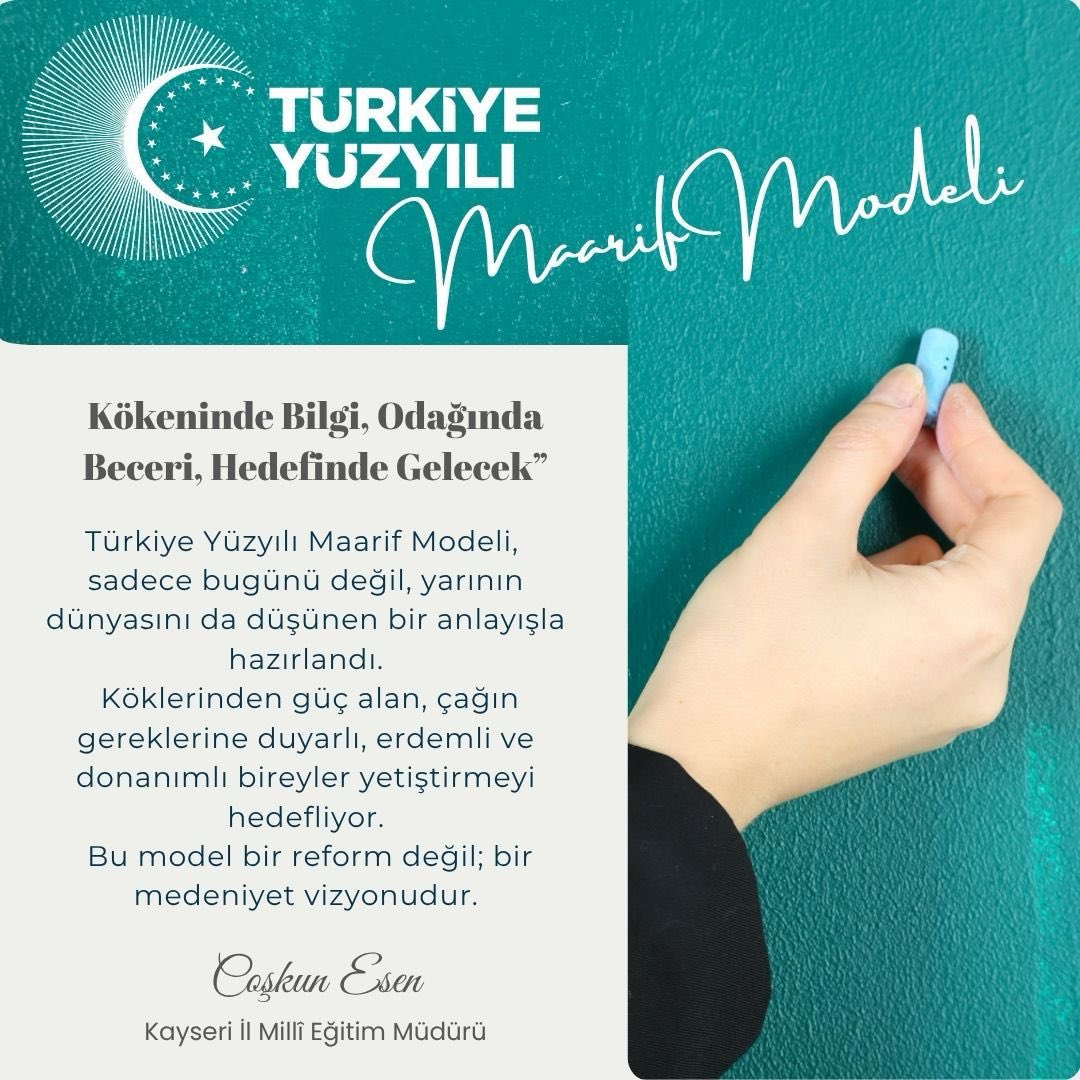 Kökeninde bilgi ,odağında beceri ,hedefinde gelecek ..
#KöklerdenGeleceğe