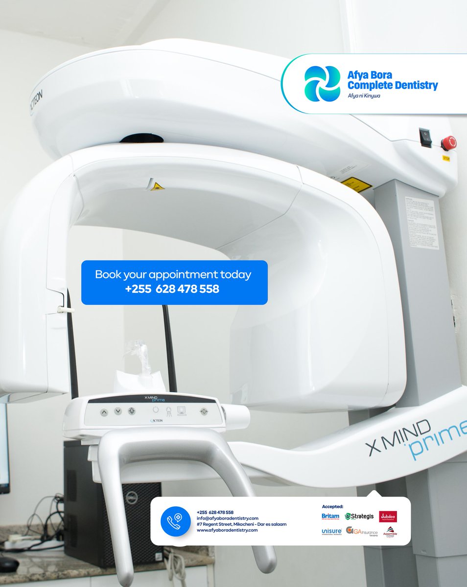 🦷✨ Tech that cares for your smile!
At Afya Bora Complete Dentistry, we use modern dental technology to give you safer, faster, and more comfortable treatment.
✅ Digital X-rays
✅ Intraoral cameras
✅ Ultrasonic scaling
✅ Advanced sterilization
Because your smile deserves