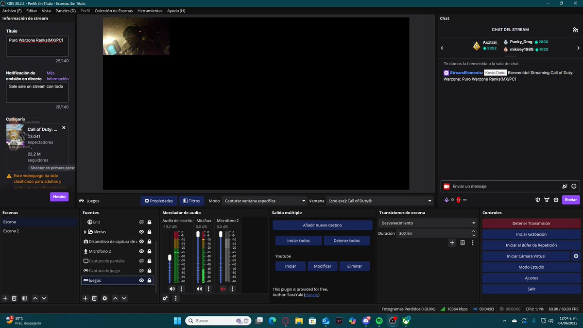 Saquen las wz ranks: twitch.tv/kevinzimio