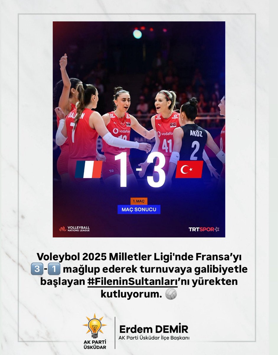 #VNL2025 🏐 🇹🇷