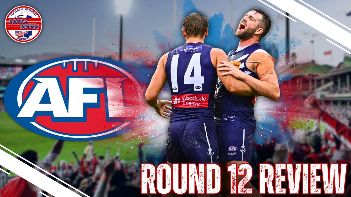 Here it is, my <a href="/AFL/">AFL</a> Round 12 Review! Today, I sit down with <a href="/RilesMacca/">Riley McCartney</a> . We discuss all things Round 12. Hope you enjoy our chat! #AFL #DonniesDisposal 

youtu.be/USaTog-A_FU?si…