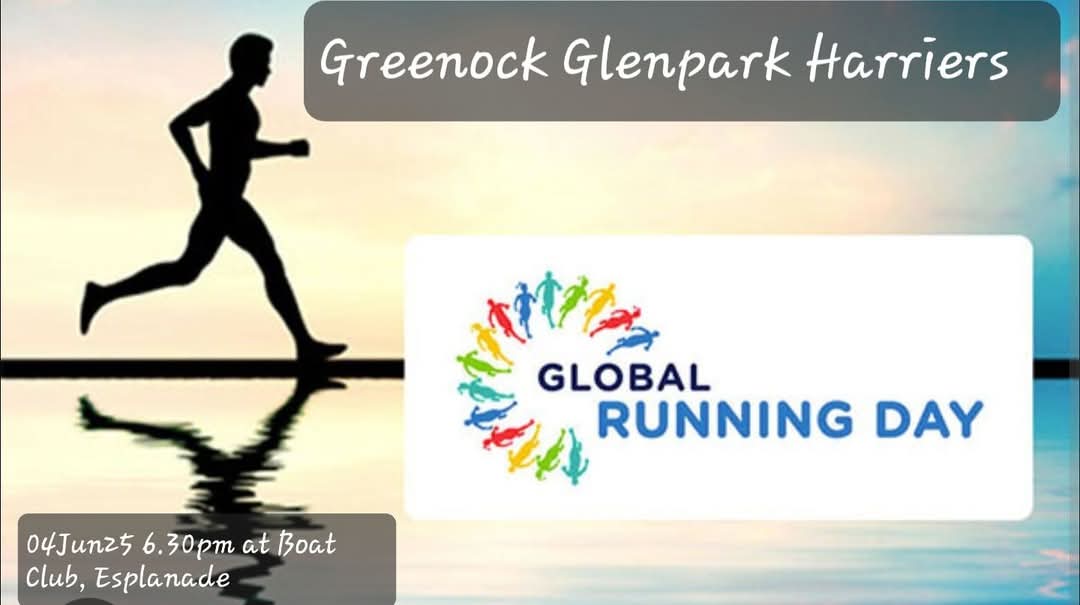 Esplanade 6.20pm tonight is <a href="/GGHarriers/">Greenock Glenpark Harriers</a> Day 3 <a href="/AthTrustScot/">Athletics Trust Scotland</a> for Global Running Day ,3K shuffle, walk, run, bring a friend. 🏃‍♂️ 
En Avant
<a href="/alikat50/">Alikat</a>  <a href="/Alanorourke1895/">Alanorourke</a>  <a href="/stephenmcloone/">stephen mcloone</a>  <a href="/LynneMHarrison/">Lynne Harrison</a>  <a href="/LindsayMcMaho15/">Lindsay McMahon</a>  <a href="/scotathletics/">scottishathletics</a> <a href="/greenocktele/">Greenock Telegraph</a>