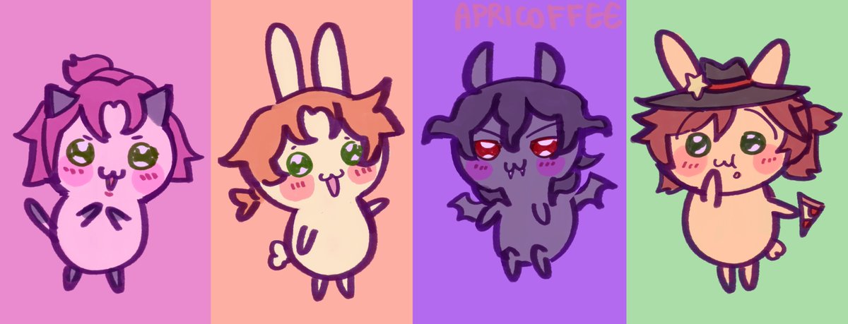 Apricoffeee's tweet image. #EnsembleStars
I played a little bit of chiikawa obby with friends today!