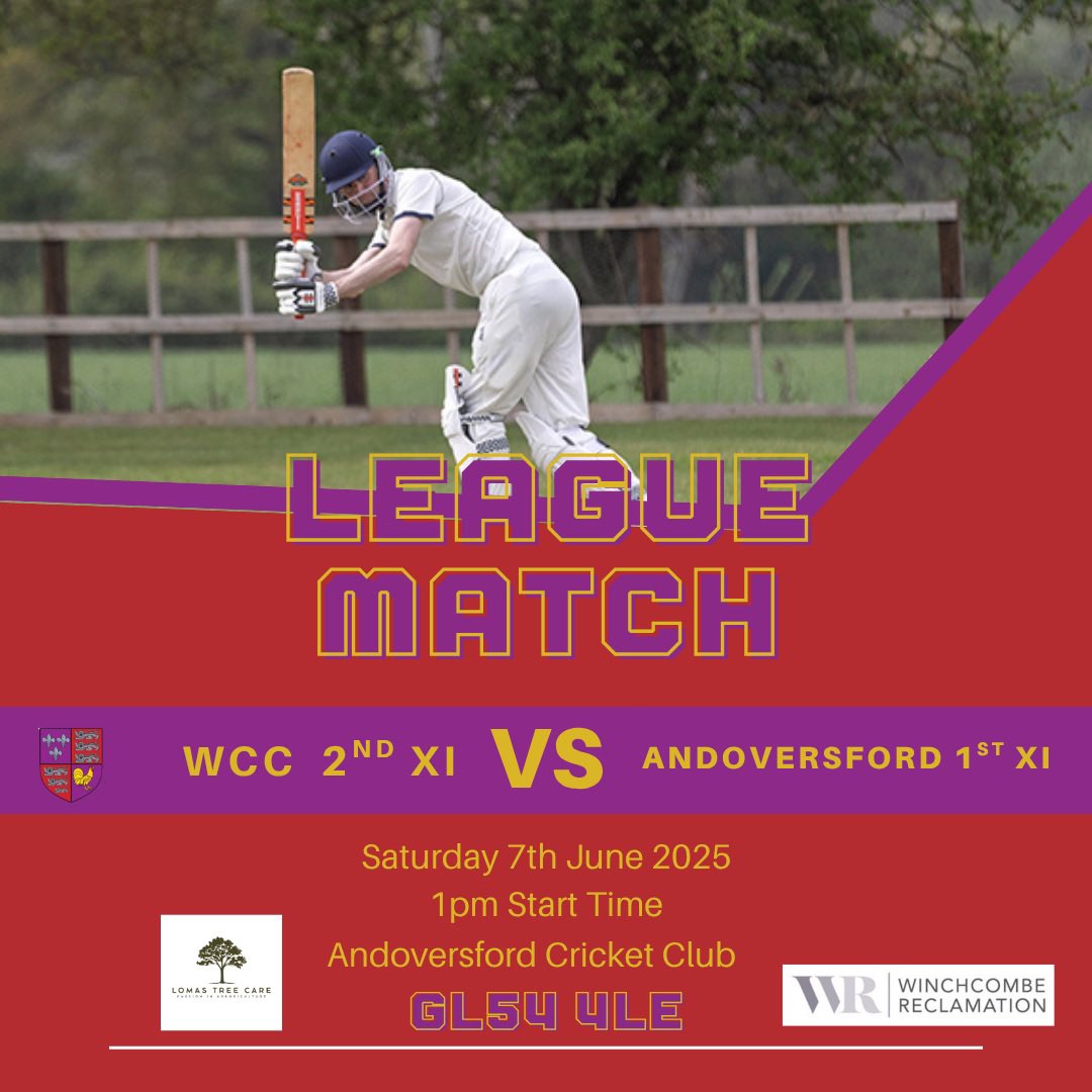 WinchcombeCC's tweet photo. 2 big games this weekend as the firsts host second place Hatherley and Reddings and the seconds travel to high flying Andoversford. https://t.co/iMvlD1YqRY