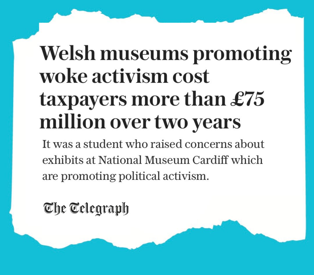 Welsh museums should celebrate our history, not push woke activism.

Taxpayers have been forced to fork out £75 million over two years for institutions that should focus on education, not ideology. Reform UK will put an end to this waste.