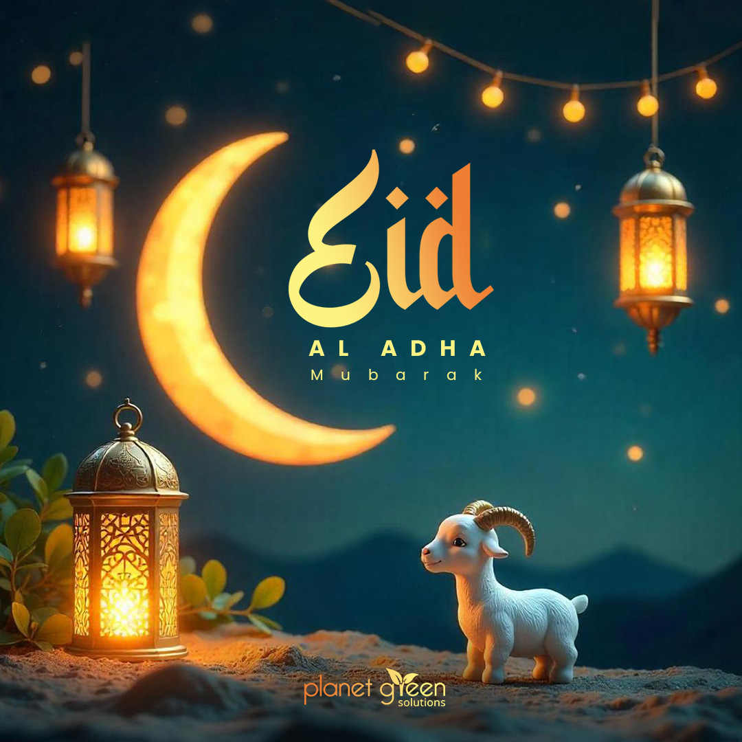 pgsuae's tweet image. Eid al-Adha Mubarak! May this sacred occasion inspire compassion, gratitude, and togetherness across all communities. 🕊️

#EidMubarak #EidAlAdha #PlanetGreenSolutions #Dubai