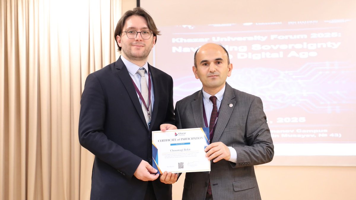 Khazar University Political Science & Philosophy (@khazarpolisci) on Twitter photo The opening panel was followed by a special panel organized by Ibn Haldun University, moderated by Assoc. Prof. Orkhan Valiyev. Panelists included:
Prof. Özcan Erka Akgün, Vice Rector of Ibn Haldun University
<a href="/SariYasar/">Yaşar Sarı</a>, Director of the <a href="/hace_ihu/">HACE-Avrasya Çalışmaları Merkezi</a>
PhD Candidate <a href="/HudayiBekir/">Hüdayi</a> The opening panel was followed by a special panel organized by Ibn Haldun University, moderated by Assoc. Prof. Orkhan Valiyev. Panelists included:
Prof. Özcan Erka Akgün, Vice Rector of Ibn Haldun University
<a href="/SariYasar/">Yaşar Sarı</a>, Director of the <a href="/hace_ihu/">HACE-Avrasya Çalışmaları Merkezi</a>
PhD Candidate <a href="/HudayiBekir/">Hüdayi</a>