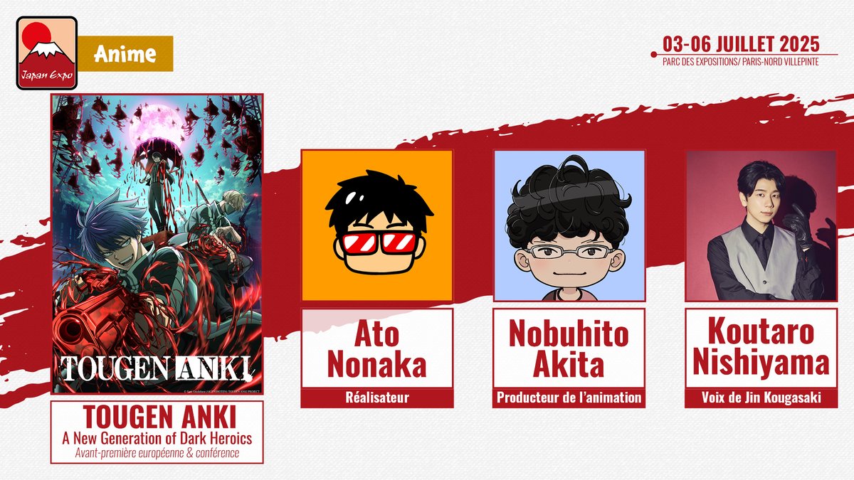 TVアニメ「#桃源暗鬼」 Japan Expoに参加決定📣🇫🇷 ＼ 7月3日(木)～6