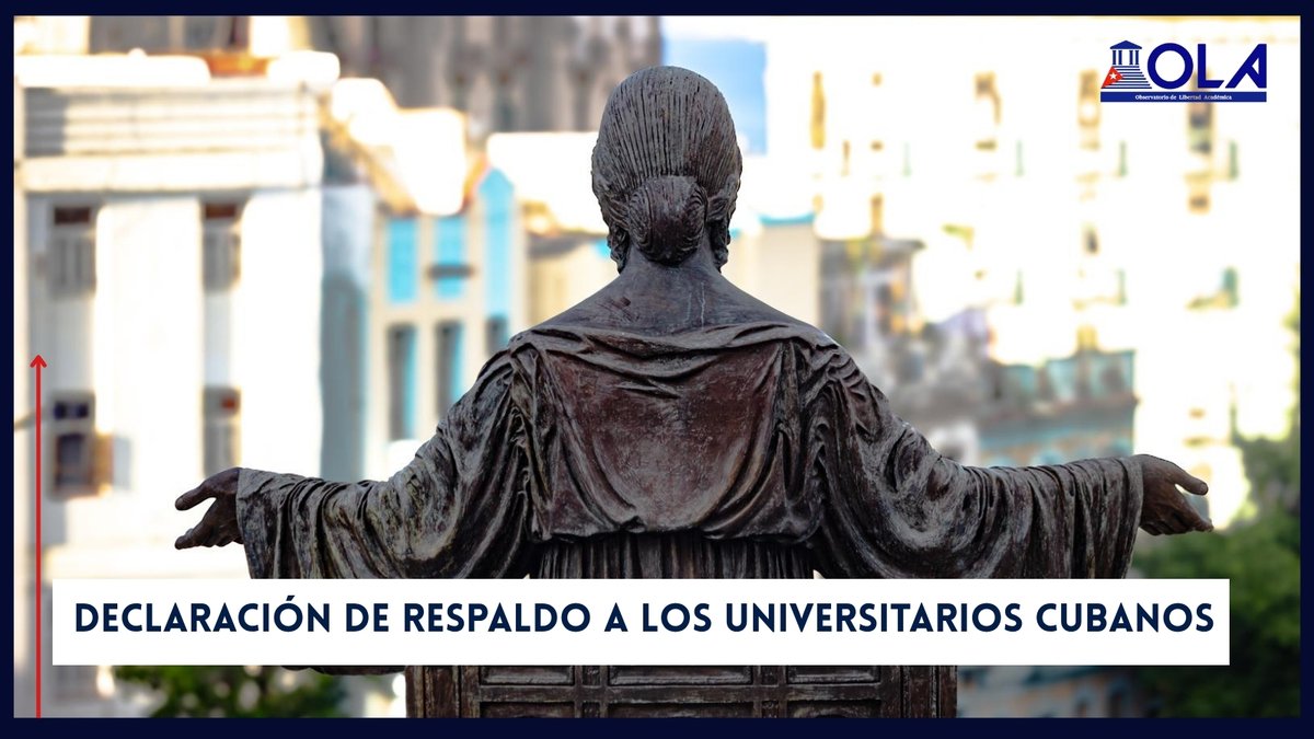 📢 Declaración de respaldo a los universitarios cubanos. Abrimos🧵