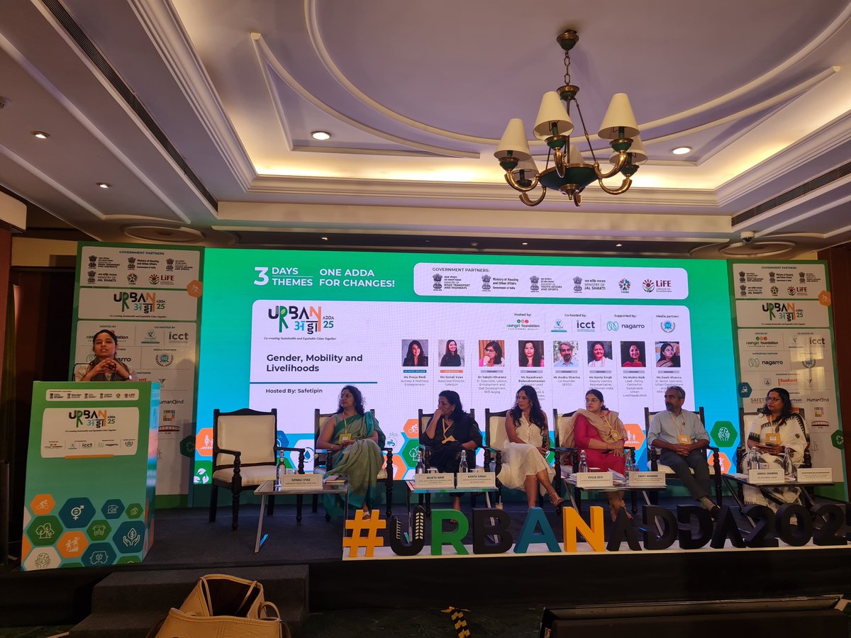 Raahgiri Foundation (@raahgiri_fdn) on Twitter photo <a href="/poojabeditweets/">Pooja Bedi</a> <a href="/safetipin_/">Safetipin</a> <a href="/GuruJalGurugram/">GuruJal</a> <a href="/TheICCT_India/">TheICCT_India</a> <a href="/Nagarro/">Nagarro</a> <a href="/anshu_seeds/">Anshu Sharma</a> <a href="/SeedsIndia/">SEEDS India</a> <a href="/MuktaNaik/">Mukta Naik</a> <a href="/sonalivyas/">Sonali Vyas</a> <a href="/SarikaPanda/">Sarika Panda Bhatt ( ସାରିକା ପଣ୍ଡା ) She/Her</a> <a href="/viswanathkv/">Kalpana Viswanath</a> Urban Adda I Day-2
Session: Gender, Mobility and Livelihoods by <a href="/safetipin_/">Safetipin</a>
"Commute isn't just about getting from point A to B, especially for #women; it's about the freedom to dream, to move with purpose, and to feel #safe and seen. Our commute shouldn’t feel like <a href="/poojabeditweets/">Pooja Bedi</a> <a href="/safetipin_/">Safetipin</a> <a href="/GuruJalGurugram/">GuruJal</a> <a href="/TheICCT_India/">TheICCT_India</a> <a href="/Nagarro/">Nagarro</a> <a href="/anshu_seeds/">Anshu Sharma</a> <a href="/SeedsIndia/">SEEDS India</a> <a href="/MuktaNaik/">Mukta Naik</a> <a href="/sonalivyas/">Sonali Vyas</a> <a href="/SarikaPanda/">Sarika Panda Bhatt ( ସାରିକା ପଣ୍ଡା ) She/Her</a> <a href="/viswanathkv/">Kalpana Viswanath</a> Urban Adda I Day-2
Session: Gender, Mobility and Livelihoods by <a href="/safetipin_/">Safetipin</a>
"Commute isn't just about getting from point A to B, especially for #women; it's about the freedom to dream, to move with purpose, and to feel #safe and seen. Our commute shouldn’t feel like