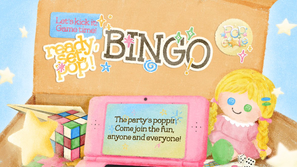 ⠀ 

⠀  🕹┆𝑅𝐸𝐴𝐷𝑌, 𝑆𝐸𝑇, 𝑃𝑂𝑃 . . . ☆.ᐟ
⠀ 
Leave the world on pause—tonight, we’re stealing the shine. ✨

🌟 : BINGO with Popetoile
🕣 : June 4th, 2025 - 19.30

Come as you are, or from a dream &amp; fill s.id/absen-readyset… to join!

⠀