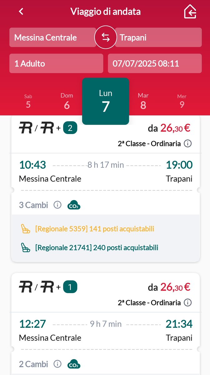 Devo andare da Messina a Trapani. Distanza: circa 330 km. Il treno ci mette quasi 8 (otto, ripeto) ore. Il pullman invece tra 5 e 6.
Però col #PontesulloStretto risolveremo tutti i nostri problemi.