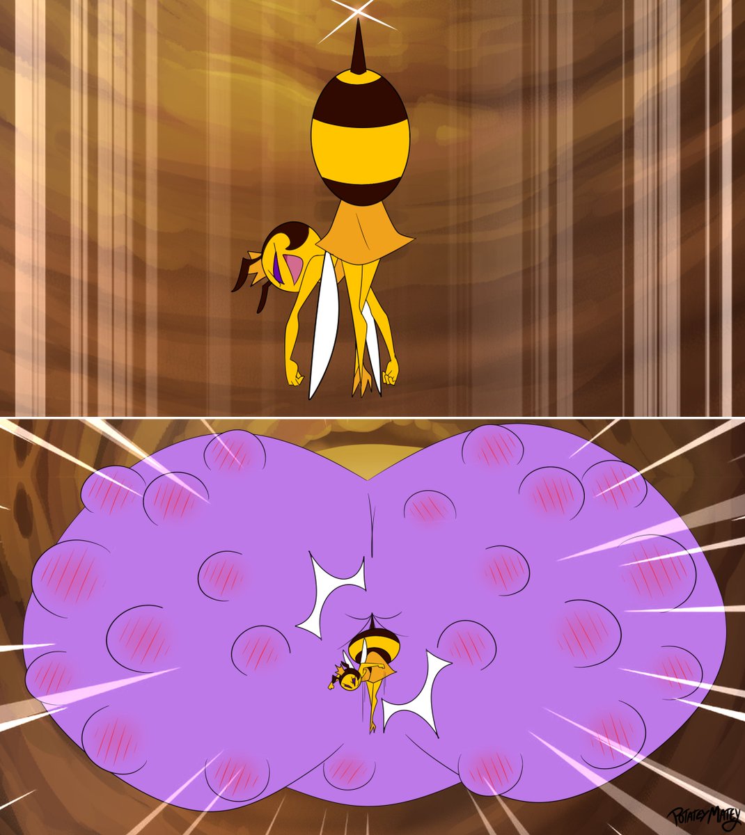 "Let's send our enemy off with one last sting!"