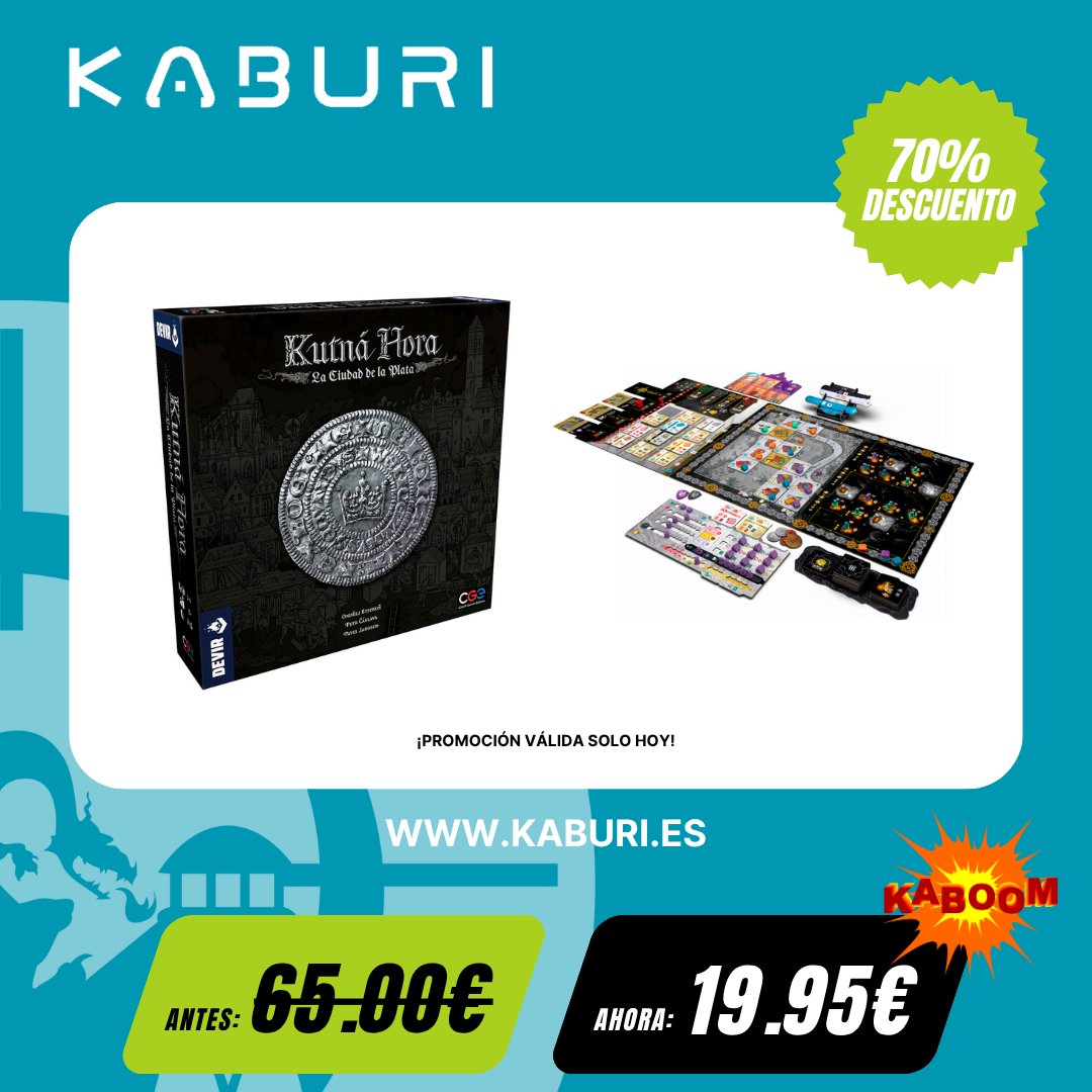 💥KABOOM💥
     
¡Oferta especial válida solo hoy! (04/06/2025)   
     
Kutna Hora al 70% de descuento!

kaburi.es/Kutna-Hora-La-…