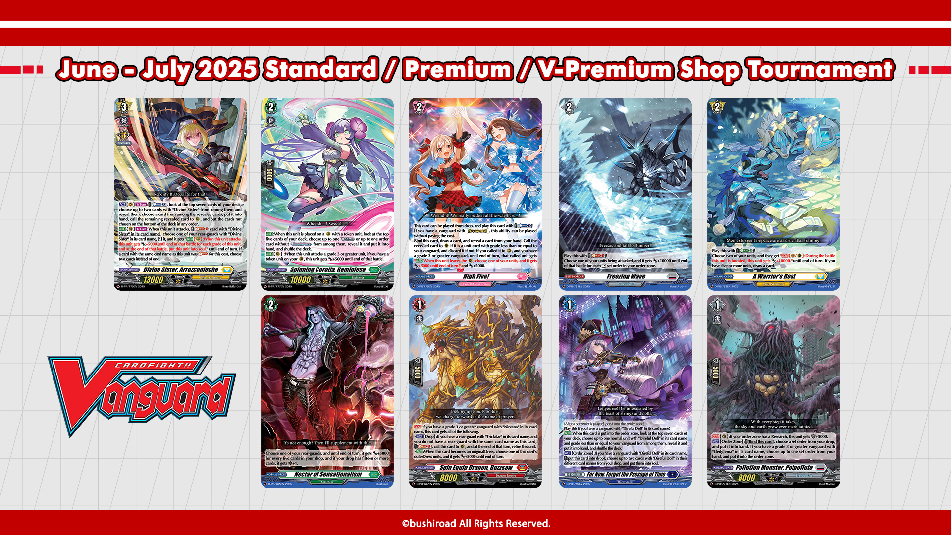 ヴァイスシュヴァルツ BUSHIROAD CARD FIGHT 2025 1st PR Congratulations once again to our new world champions