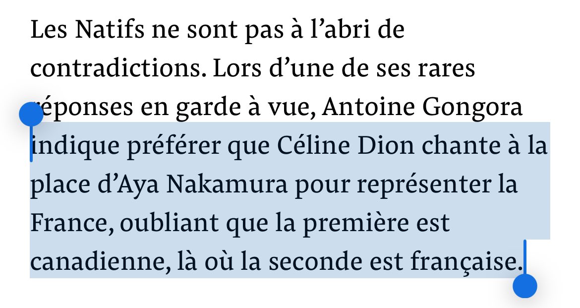 Procès ce jour de 13 membres d’un groupuscule identitaire pour injure raciste contre <a href="/AyaNakamuraa/">Aya Nakamura</a> pendant les Jeux de #Paris2024. Dans le lot : la collaboratrice parlementaire de 3 députés RN. Lire leurs échanges pour mesurer le niveau de bêtise/racisme👇
mediapart.fr/journal/france…