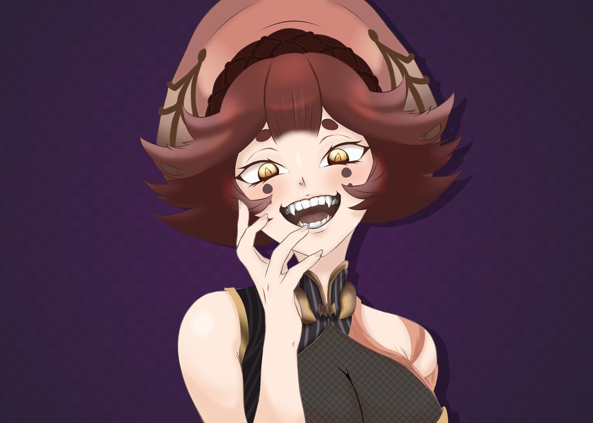 HO-
LY-
SHIT

LOOK AT THIS SPOOKY DAARLING AHHHH I LOVE THE FANGS SM!!!! 

Many chomps for the gifter <a href="/KitVecnosta/">Kit🦊☁</a>  tysm pupper ;w;

AND ALSO TO <a href="/Melandeity/">VEX Melandeity</a> FOR THE AMAZING ART!!!

Anyway~ how do we feel about a June debut....?