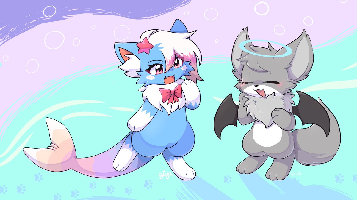 me and <a href="/giyuyuchan/">giyuyuchan🦀💦</a> tried out drawing on Magma together :D