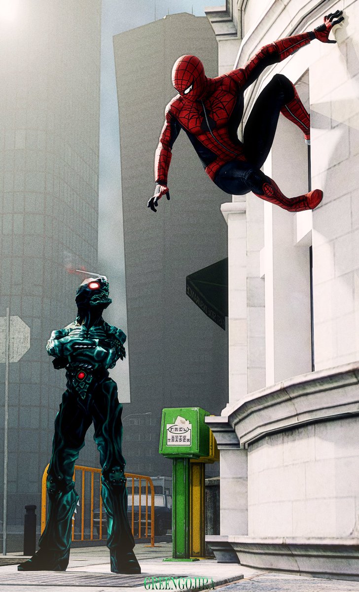 Spider man and Kamen Rider