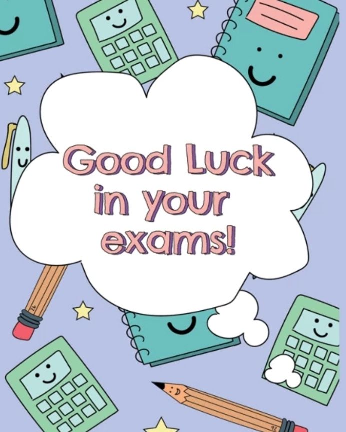 The very best of luck to all our students beginning their exams today. We truly hope to coming weeks go well for everyone 🍀🍀